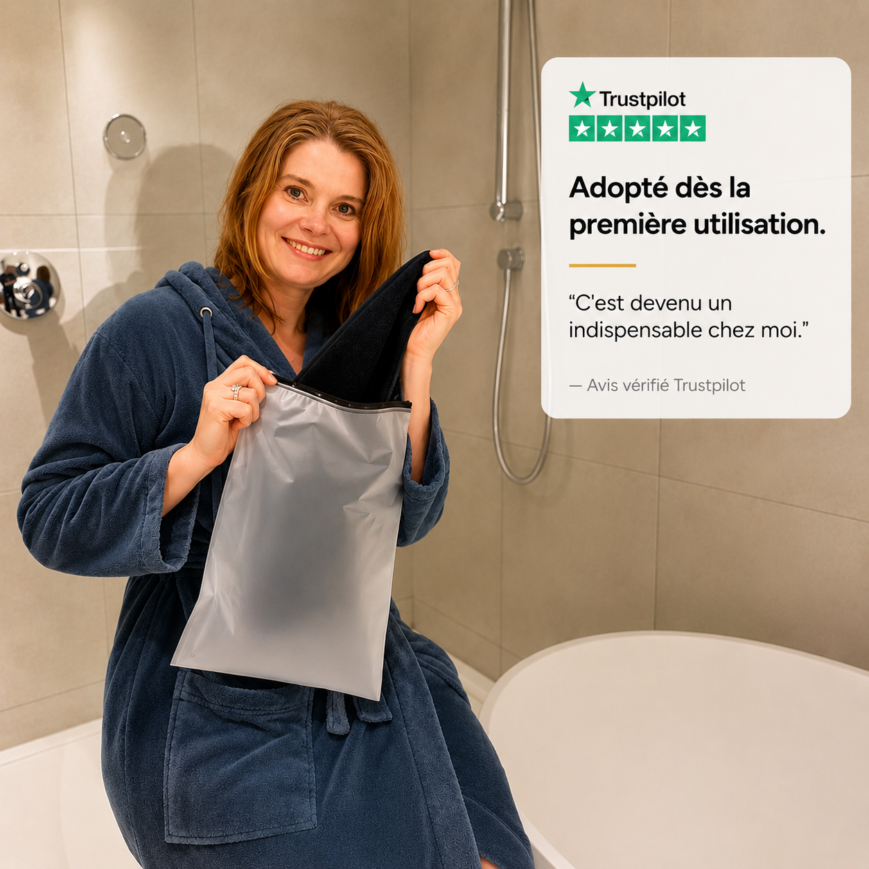 Serviette salle de bain Klaropro