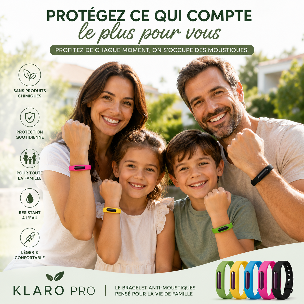 Bracelets anti-moustiques Klaropro