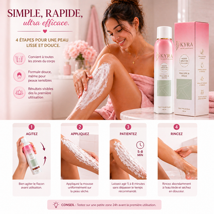 Kyra Smooth™ – Une peau lisse comme vous ne l'avez jamais connue, sans repousse rapide Kyrasanté