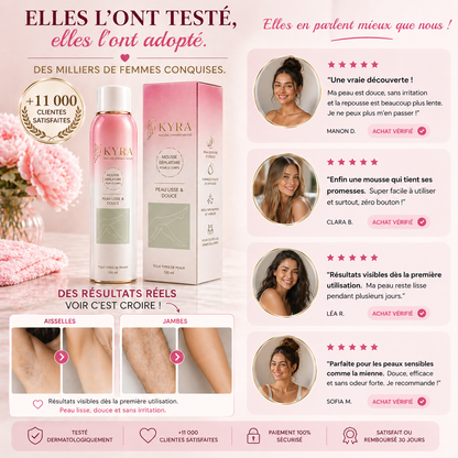 Kyra Smooth™ – Une peau lisse comme vous ne l'avez jamais connue, sans repousse rapide Kyrasanté